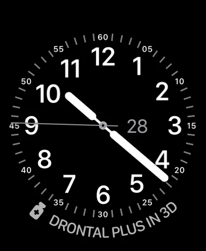 Quadrante di Apple Watch con la complicazione di Pet Health+